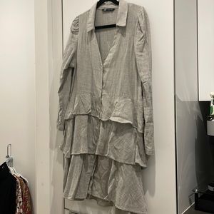 Zara Buttondown Layered Tunic/Dress (Size XL)